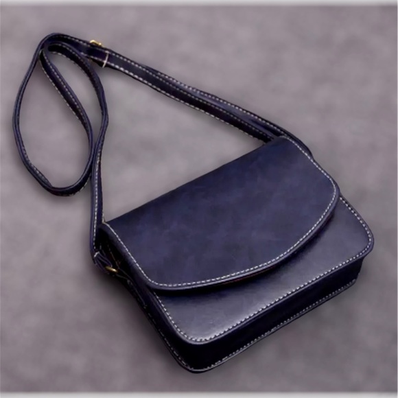 🎁FREE W $35 PURCHASE Faux Leather Handbag Bag Crossbody Satchel Gift Minimalist - Picture 12 of 14